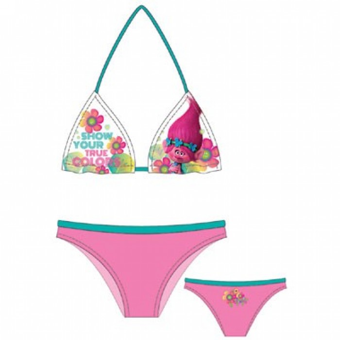 Trolls bikini - 98-104 4 jaar - roze-wit-groen kopen? | VerraXL Speelgoed